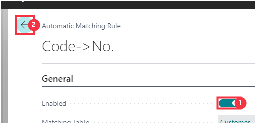 Matching Rules